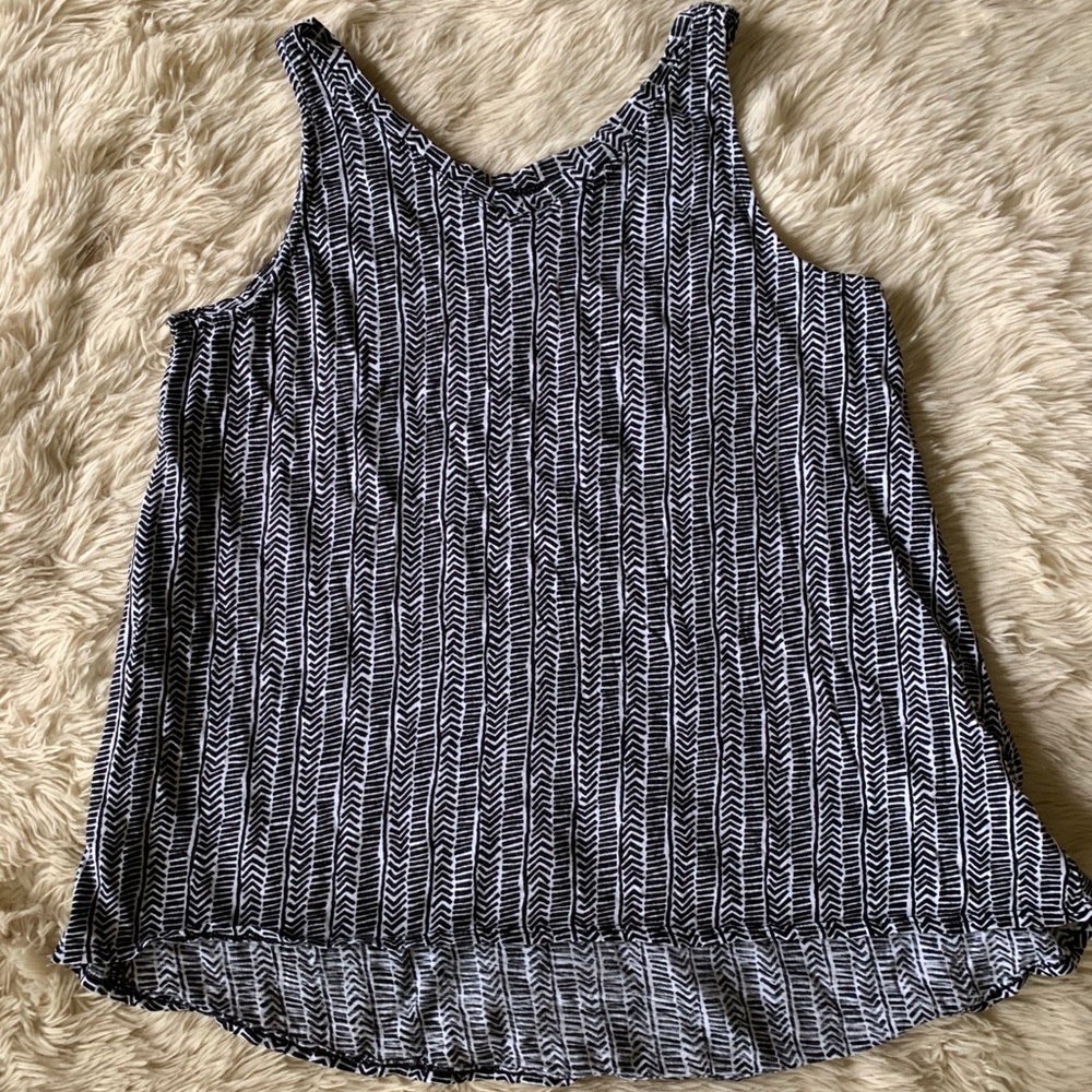 Black and White Patterned Tank